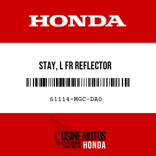 image de 61114-MGC-DA0 STAY, L FR REFLECTOR