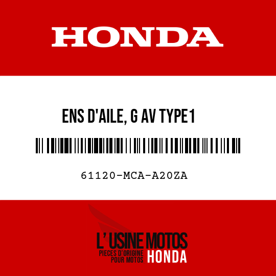 image de 61120-MCA-A20ZA ENS D'AILE, G AV TYPE1