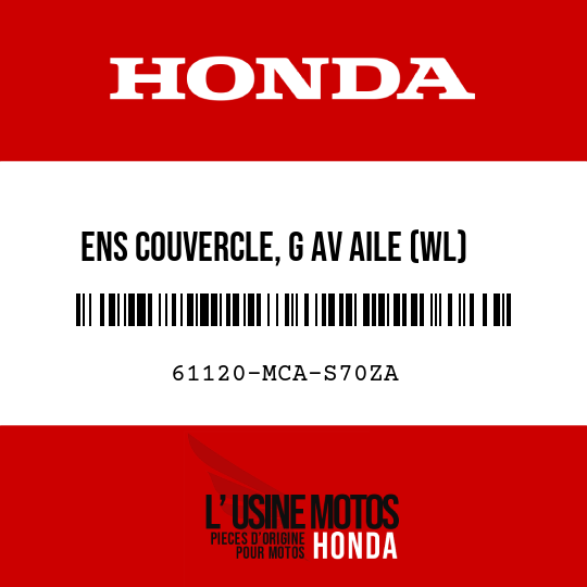 image de 61120-MCA-S70ZA ENS COUVERCLE, G AV AILE (WL) NH411M