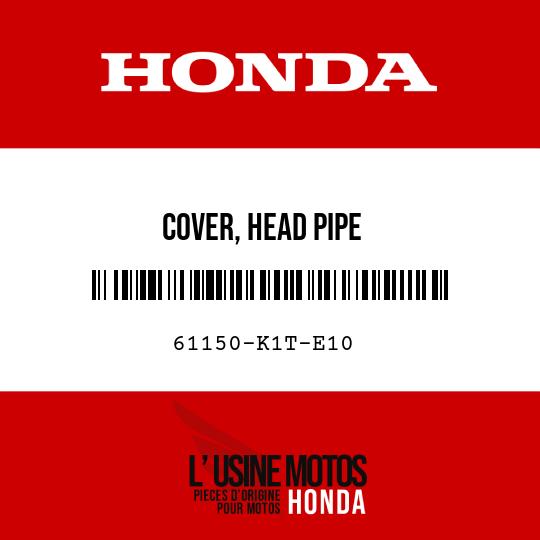 image de 61150-K1T-E10 COVER, HEAD PIPE