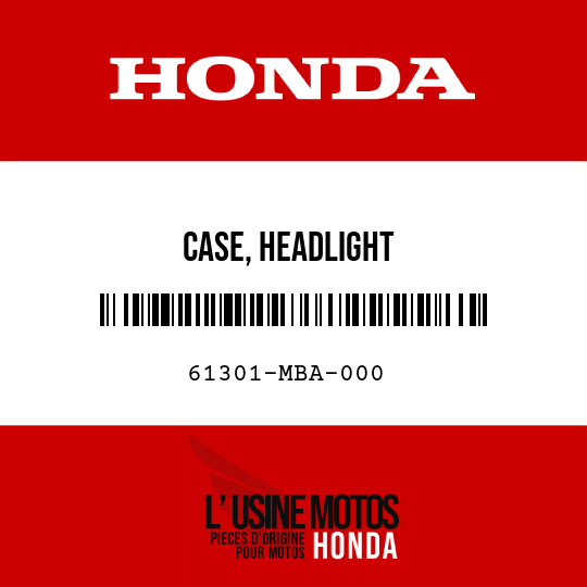 image de 61301-MBA-000 CASE, HEADLIGHT