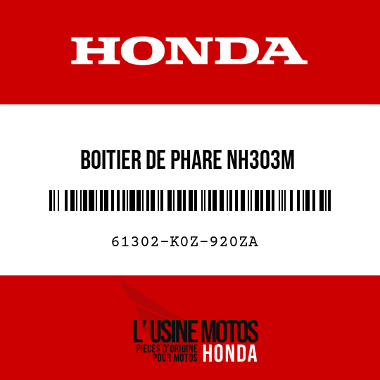 image de 61302-K0Z-920ZA BOITIER DE PHARE NH303M