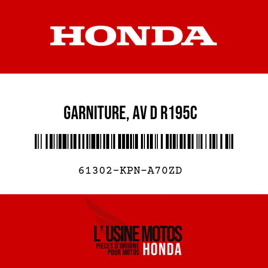 image de 61302-KPN-A70ZD GARNITURE, AV D R195C