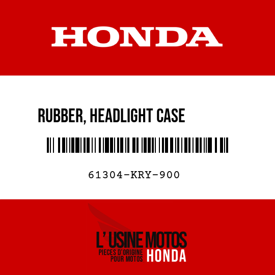 image de 61304-KRY-900 RUBBER, HEADLIGHT CASE        MOUNTING