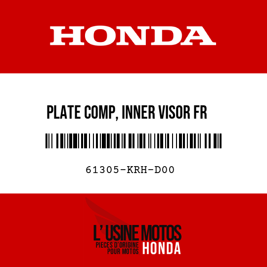 image de 61305-KRH-D00 PLATE COMP, INNER VISOR FR