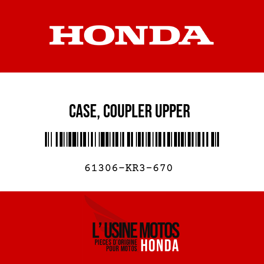image de 61306-KR3-670 CASE, COUPLER UPPER