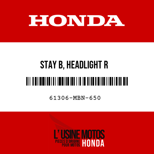 image de 61306-MBN-650 STAY B, HEADLIGHT R
