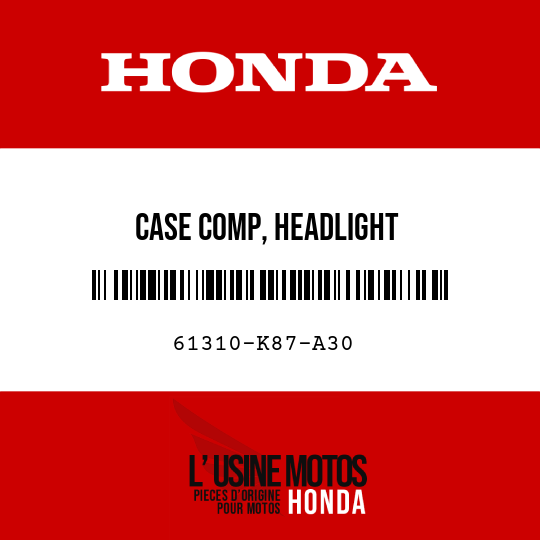 image de 61310-K87-A30 CASE COMP, HEADLIGHT