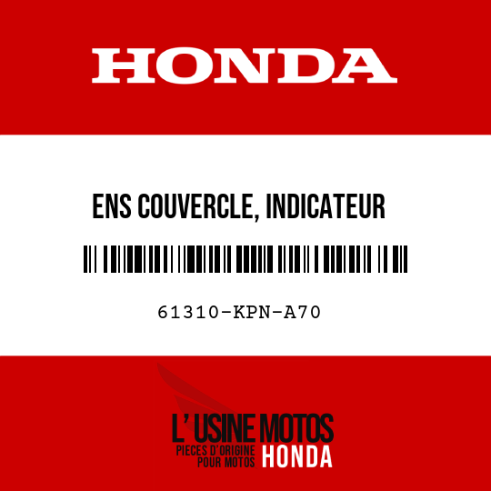 image de 61310-KPN-A70 ENS COUVERCLE, INDICATEUR