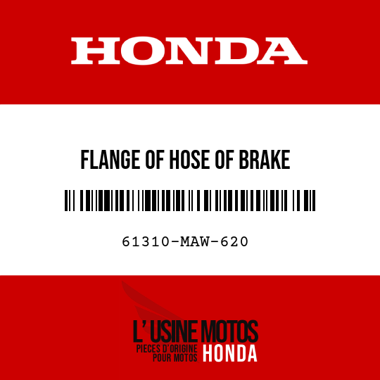 image de 61310-MAW-620 FLANGE OF HOSE OF BRAKE