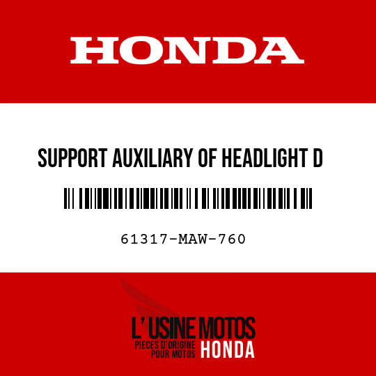 image de 61317-MAW-760 SUPPORT AUXILIARY OF HEADLIGHT D