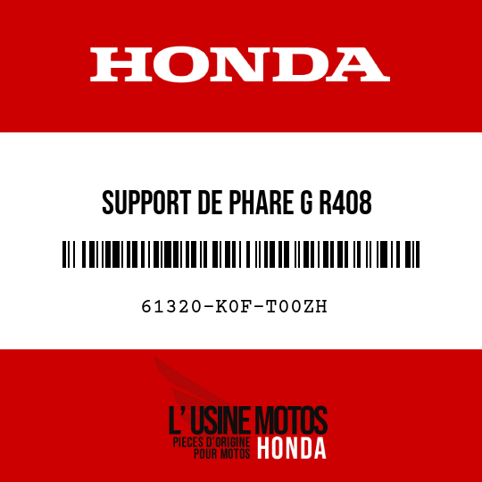 image de 61320-K0F-T00ZH SUPPORT DE PHARE G R408