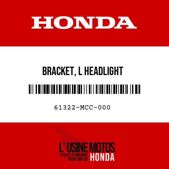 image de 61322-MCC-000 BRACKET, L HEADLIGHT