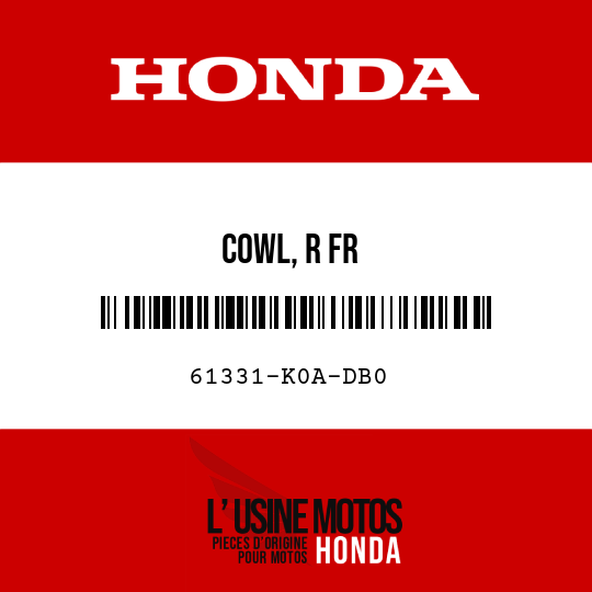 image de 61331-K0A-DB0 COWL, R FR