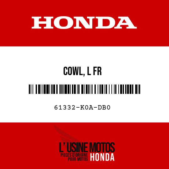 image de 61332-K0A-DB0 COWL, L FR