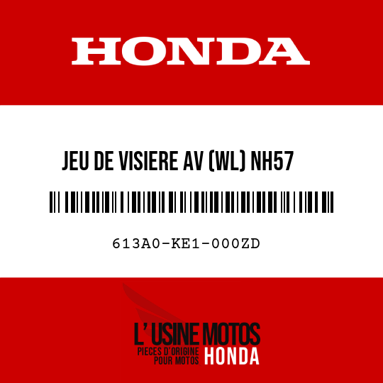 image de 613A0-KE1-000ZD JEU DE VISIERE AV (WL) NH57 