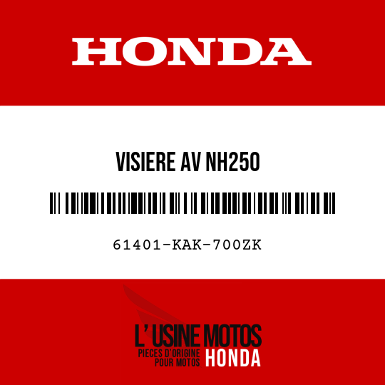 image de 61401-KAK-700ZK VISIERE AV NH250