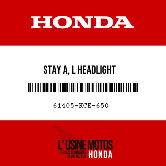 image de 61405-KCE-650 STAY A, L HEADLIGHT