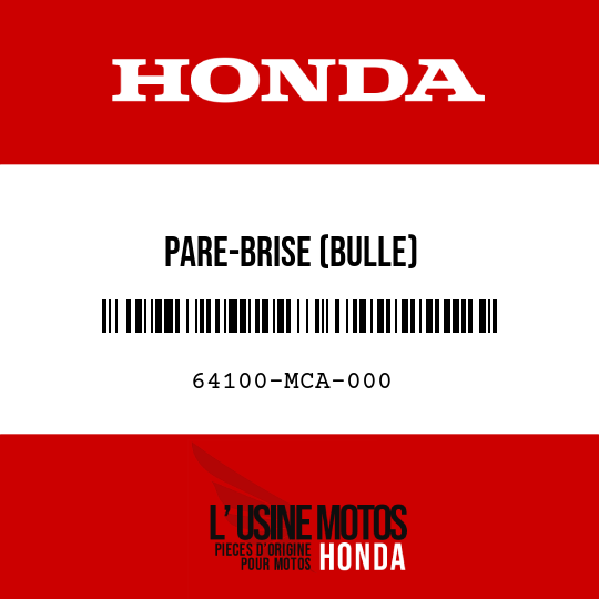 image de 64100-MCA-000 PARE-BRISE (BULLE)