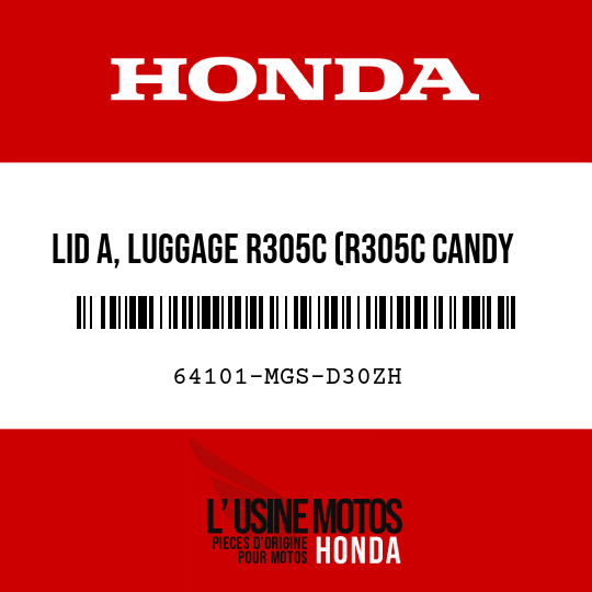 image de 64101-MGS-D30ZH LID A, LUGGAGE R305C (R305C CANDY ARCADIAN RED)