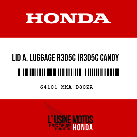 image de 64101-MKA-D80ZA LID A, LUGGAGE R305C (R305C CANDY ARCADIAN RED)