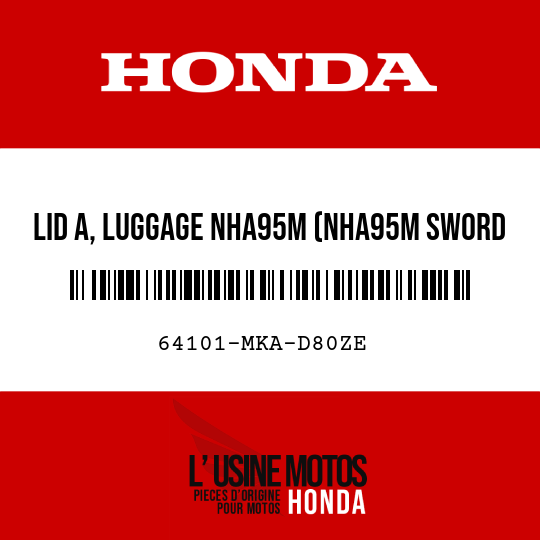 image de 64101-MKA-D80ZE LID A, LUGGAGE NHA95M (NHA95M SWORD SILVER METALLIC)