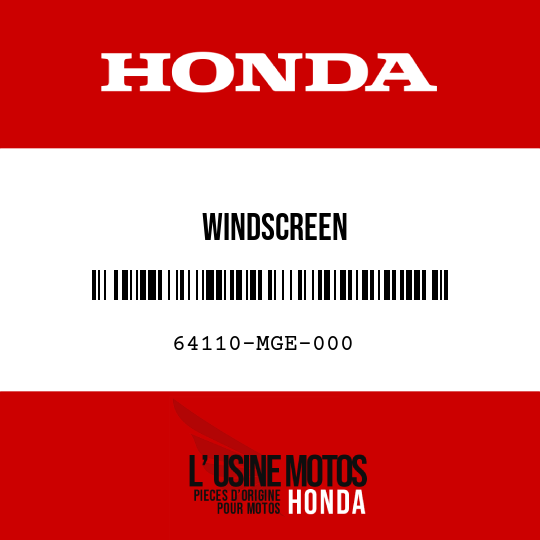image de 64110-MGE-000 WINDSCREEN