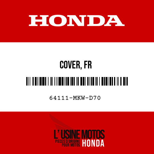 image de 64111-MKW-D70 COVER, FR