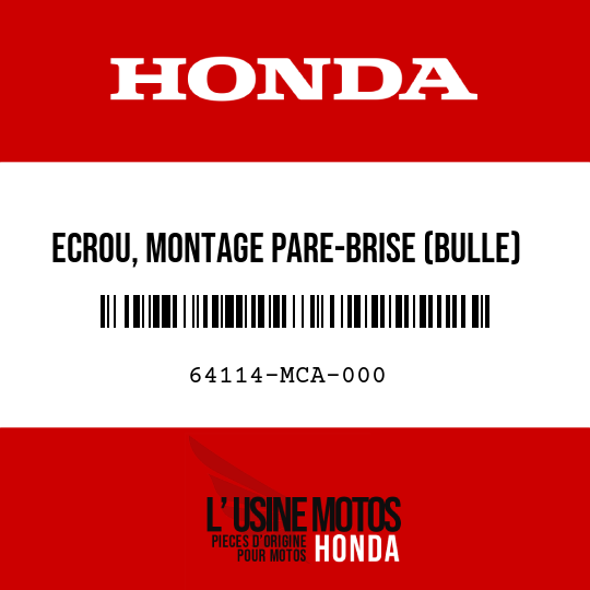 image de 64114-MCA-000 ECROU, MONTAGE PARE-BRISE (BULLE)