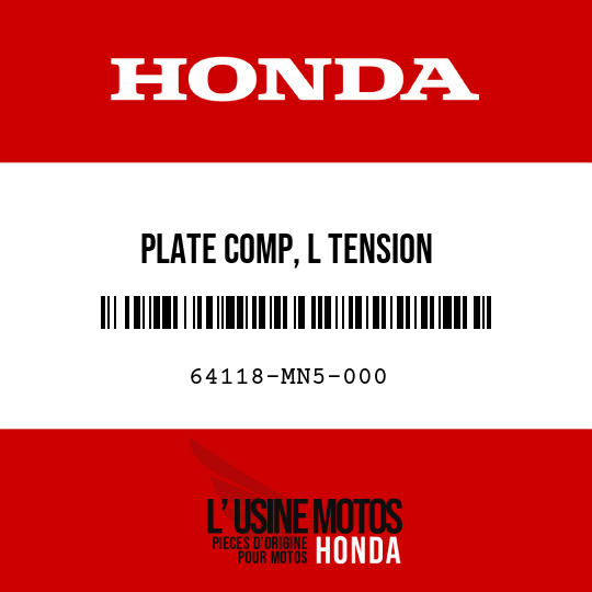 image de 64118-MN5-000 PLATE COMP, L TENSION