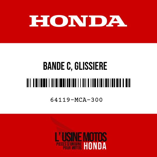 image de 64119-MCA-300 BANDE C, GLISSIERE