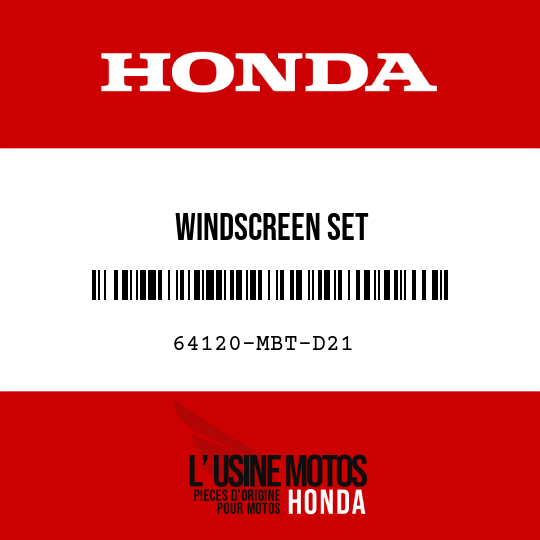 image de 64120-MBT-D21 WINDSCREEN SET