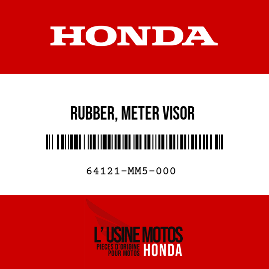 image de 64121-MM5-000 RUBBER, METER VISOR