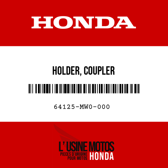 image de 64125-MW0-000 HOLDER, COUPLER