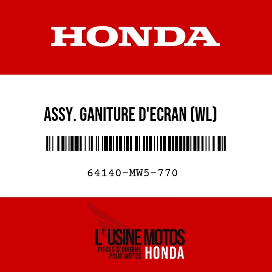 image de 64140-MW5-770 ASSY. GANITURE D'ECRAN (WL)