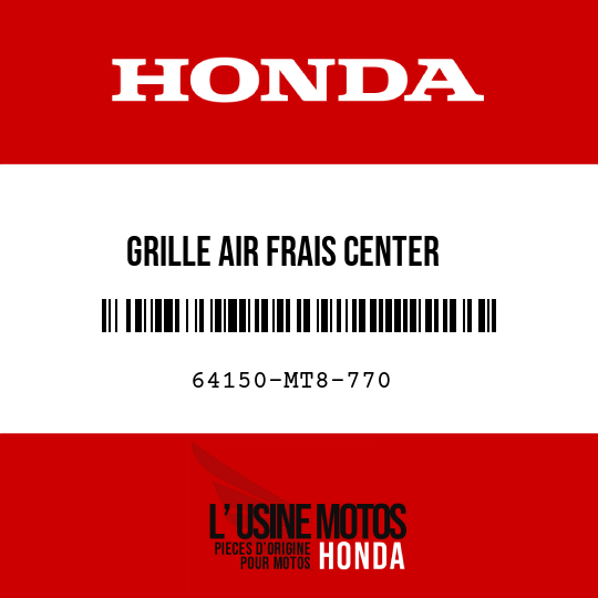 image de 64150-MT8-770 GRILLE AIR FRAIS CENTER