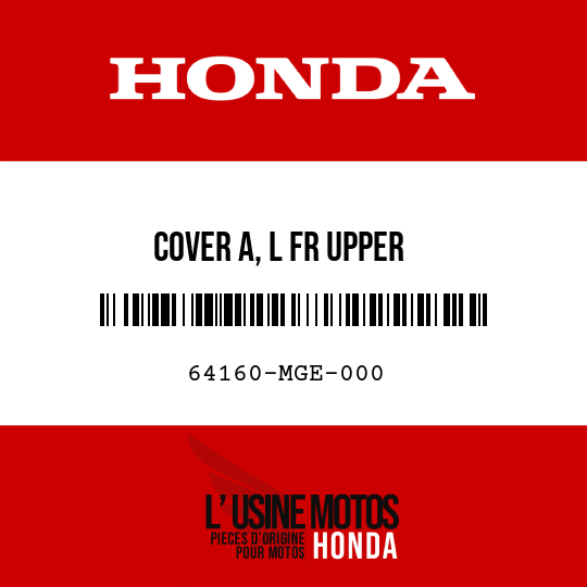 image de 64160-MGE-000 COVER A, L FR UPPER