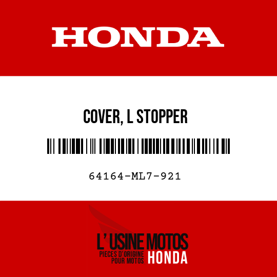 image de 64164-ML7-921 COVER, L STOPPER