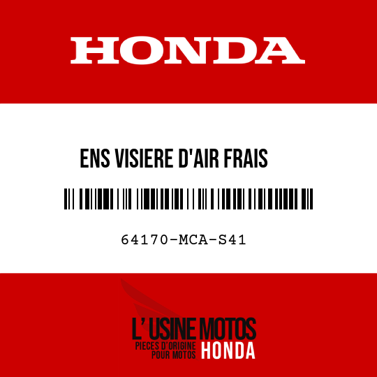 image de 64170-MCA-S41 ENS VISIERE D'AIR FRAIS
