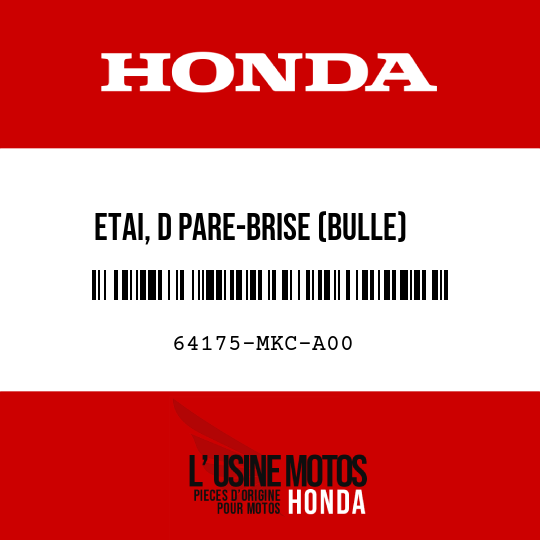 image de 64175-MKC-A00 ETAI, D PARE-BRISE (BULLE)