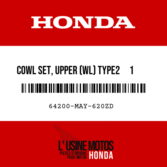 image de 64200-MAY-620ZD COWL SET, UPPER (WL) TYPE2     1 (TYPE2     1 )