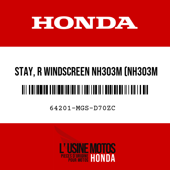 image de 64201-MGS-D70ZC STAY, R WINDSCREEN NH303M (NH303M MAT AXIS GRAY METALLIC)