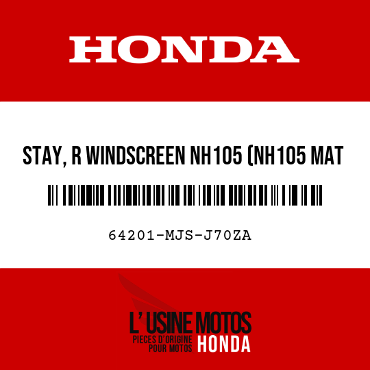 image de 64201-MJS-J70ZA STAY, R WINDSCREEN NH105 (NH105 MAT BLACK(15-20))