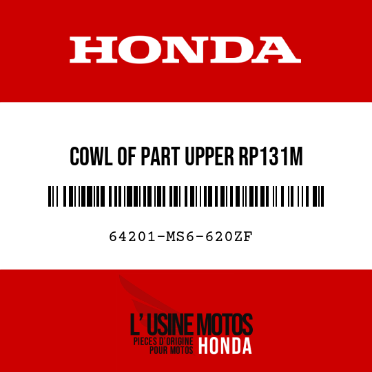 image de 64201-MS6-620ZF COWL OF PART UPPER RP131M