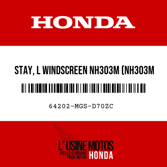 image de 64202-MGS-D70ZC STAY, L WINDSCREEN NH303M (NH303M MAT AXIS GRAY METALLIC)