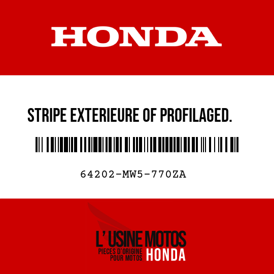 image de 64202-MW5-770ZA STRIPE EXTERIEURE OF PROFILAGED. TYPE2