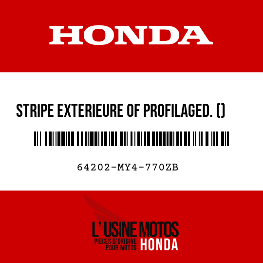image de 64202-MY4-770ZB STRIPE EXTERIEURE OF PROFILAGED. () TYPE2