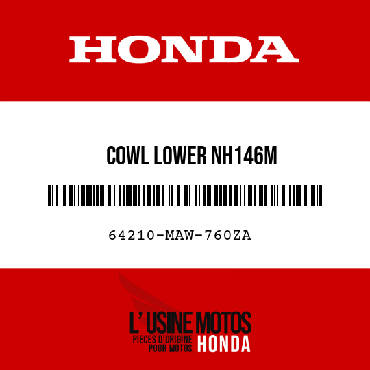 image de 64210-MAW-760ZA COWL LOWER NH146M