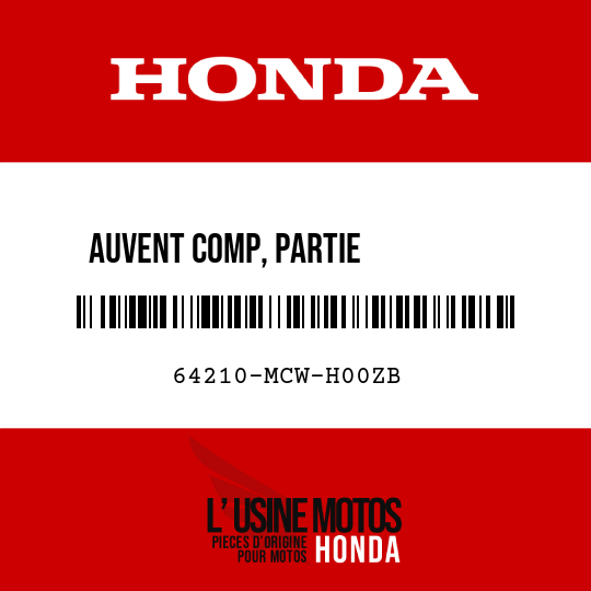 image de 64210-MCW-H00ZB AUVENT COMP, PARTIE          SUPERIEURE NHA64P 