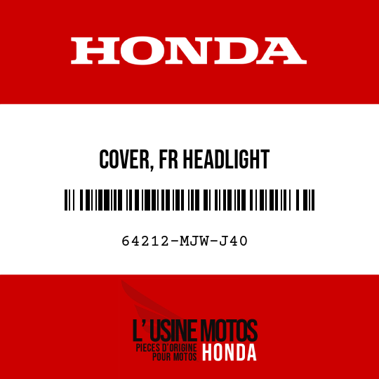 image de 64212-MJW-J40 COVER, FR HEADLIGHT